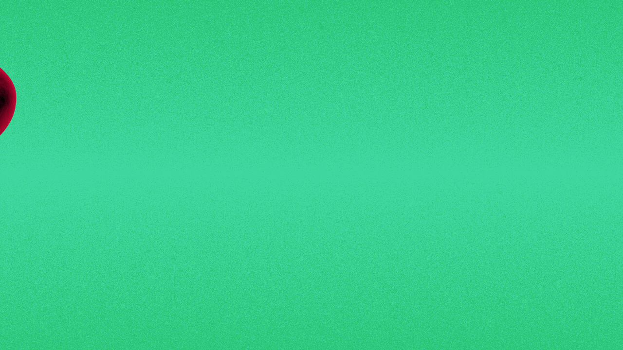 Illustration of a buckeye nut bouncing across the screen.