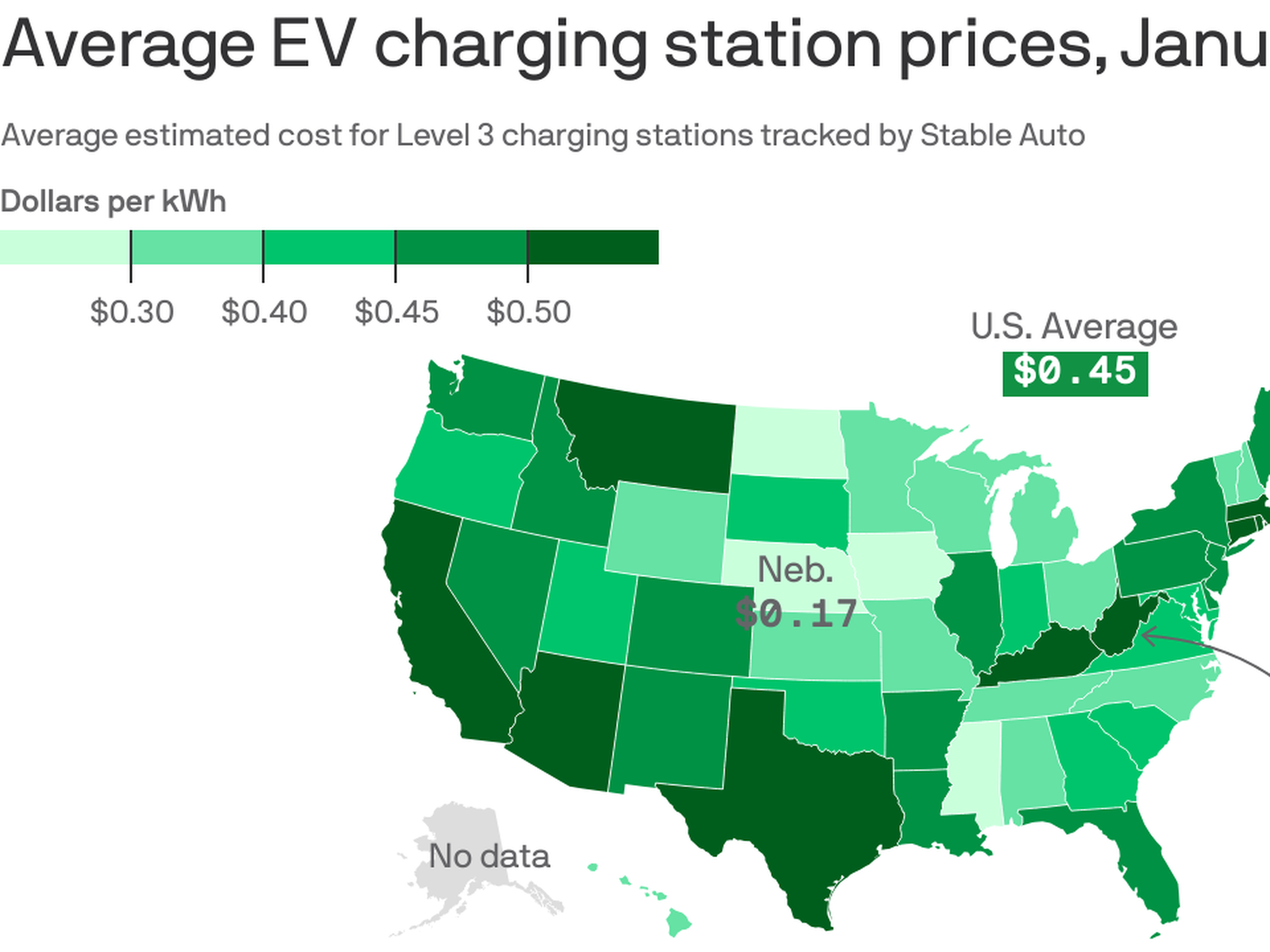 How much does a deals public charging station cost