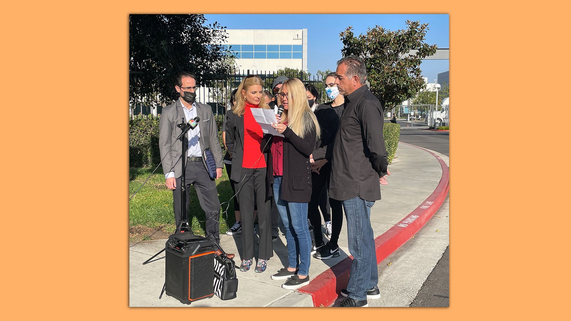 Protests outside of Blizzard HQ