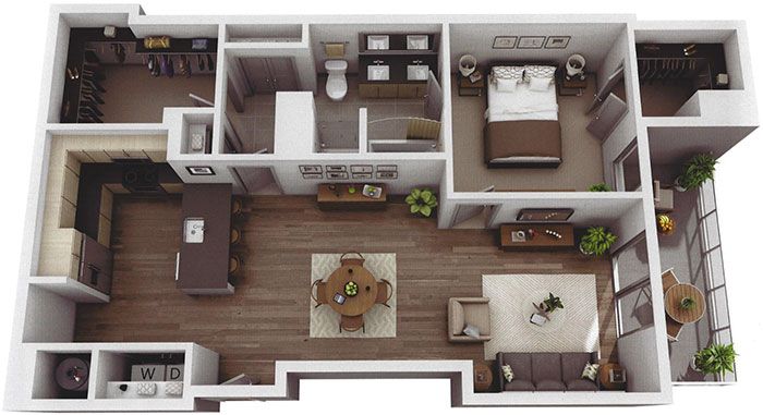 large-one-bedroom-Museum-Tower-apartment-uptown-charlotte