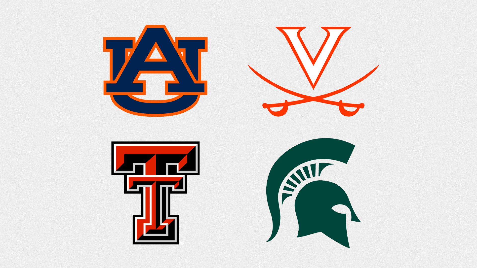 The logos for the Final Four teams