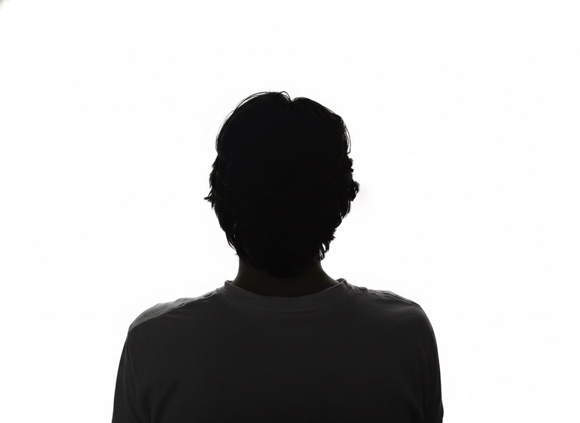 Blank silouhete of a man. 