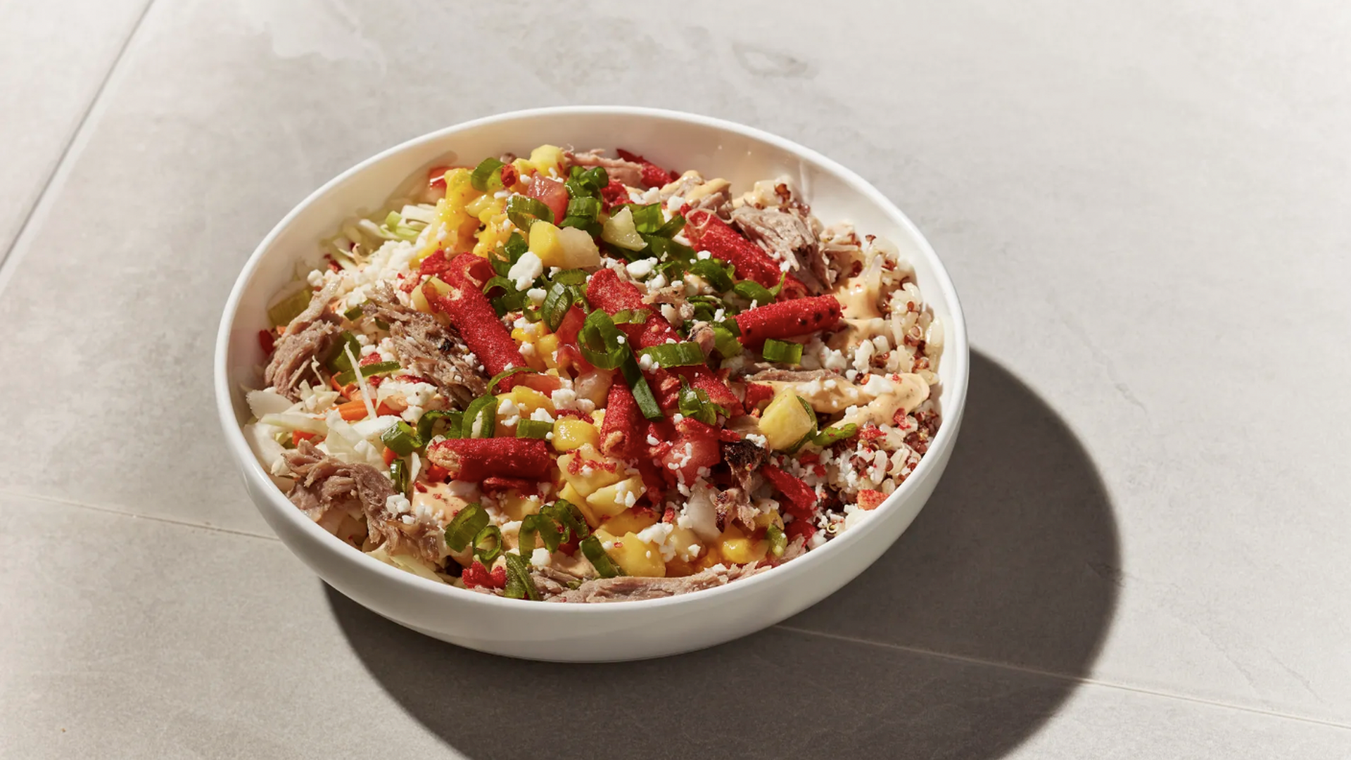 Kum and go bowl with takis