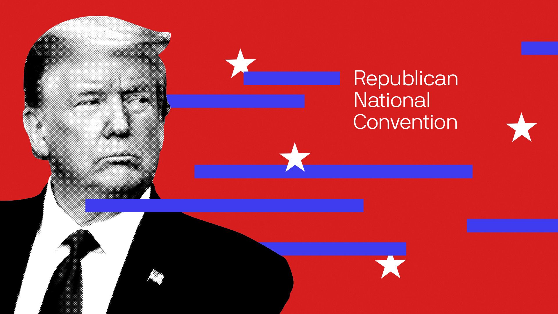Photo illustration of President Donald Trump.